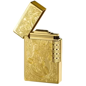Carved Side Skid Wheel Loud Small, Stylish, and Outdoor Lighter
